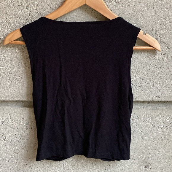 27. NWOT H&M Cross Front Crop - Picture 5 of 5